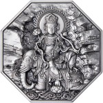 Republic of Chad SAMANTABHADRA BUDDHA series THE EIGHT PROTECTORS 25,000 Francs Silver Coin 2022 Antique finish Ultra High Relief 5 oz